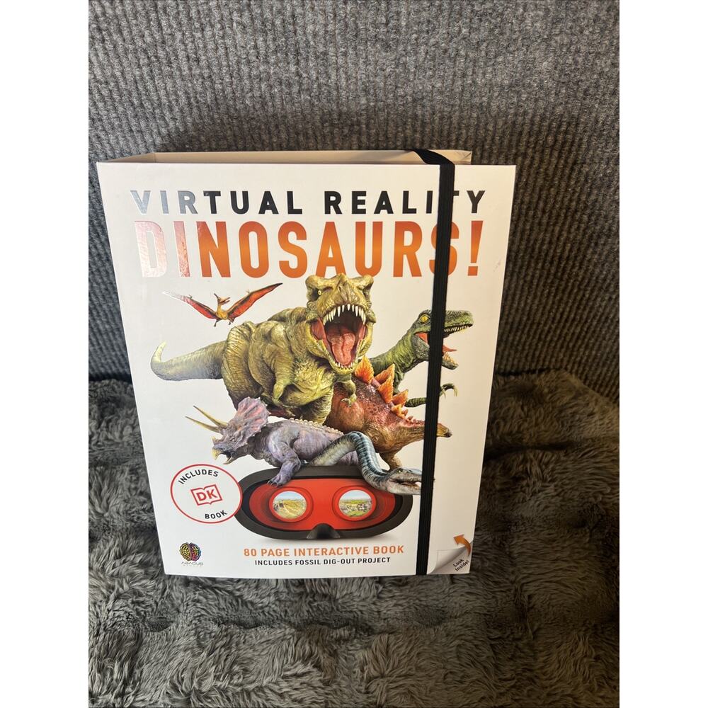 Abacus Illustrated Interactive VR and Learning Activity Set Assorted Dinosaurs